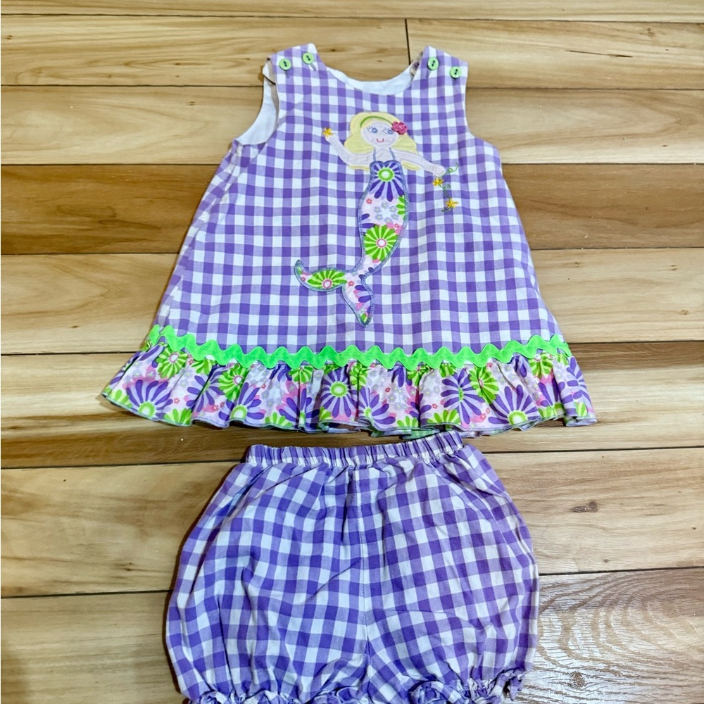 Purple and Green Kids Matching Set